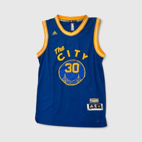GOLDEN STATE WARRIORS CURRY 30 ADIDAS NBA JERSEY M / Pre-Owned
