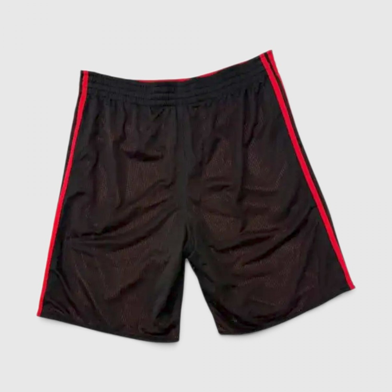 Adidas Μπασκετική Βερμούδα Μαύρη με Κόκκινες Ρίγες / Pre-Owned