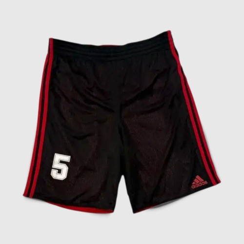 Adidas Μπασκετική Βερμούδα Μαύρη με Κόκκινες Ρίγες / Pre-Owned