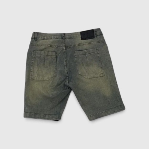 Distressed Denim Βερμούδα – Washed Grey / Pre-Owned