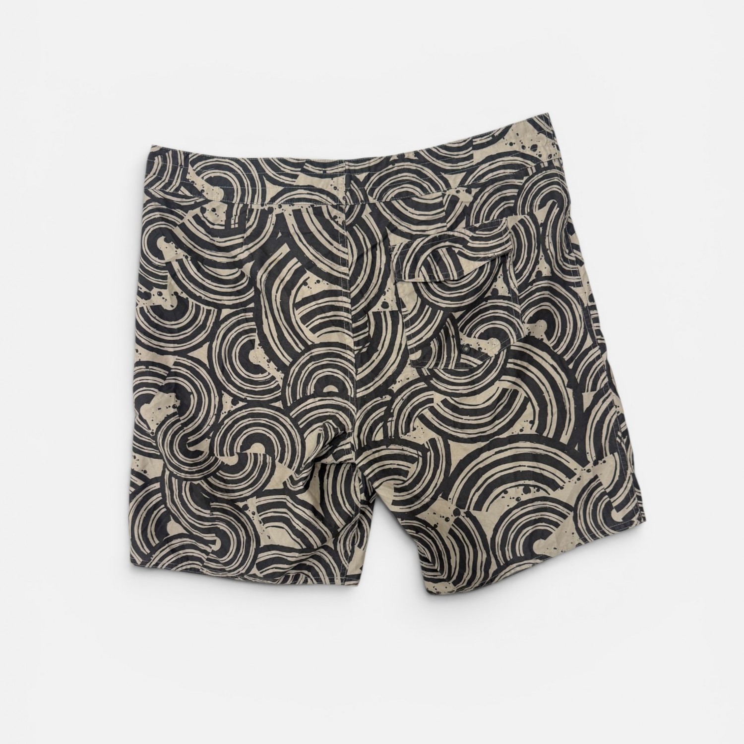 Ανδρικό Μαγιό Βερμούδα με Abstract Wave Print