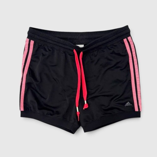 Adidas Γυναικείο Αθλητικό Shorts Μαύρο με Ροζ Λεπτομέρειες / Pre-Owned