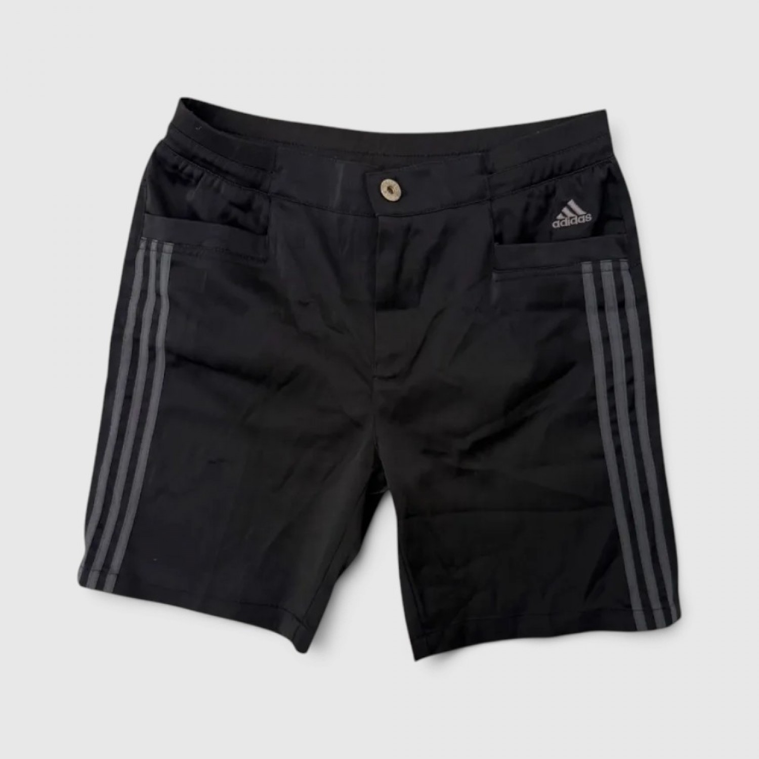 Adidas Βερμούδα Golf/Outdoor Μαύρη με 3 Ρίγες / Pre-Owned