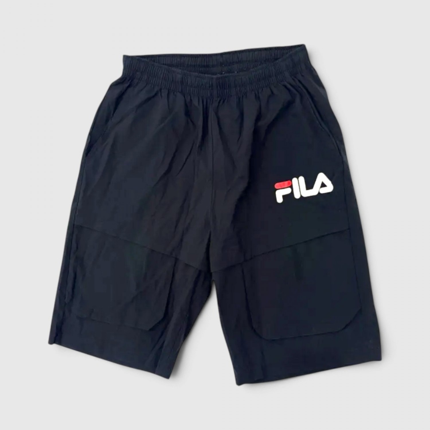 Fila Cargo Αθλητική Βερμούδα Μαύρη με Logo / Pre-Owned