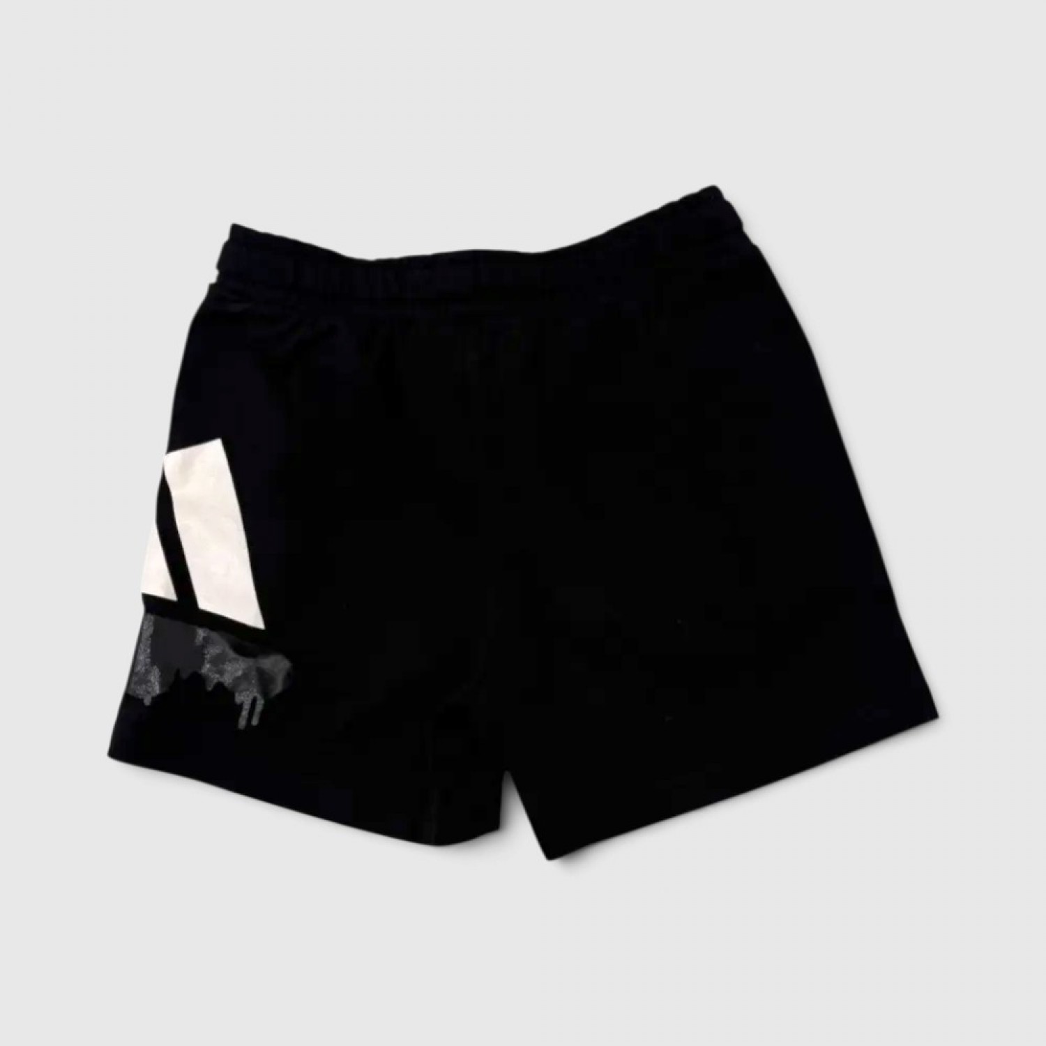 Adidas Μαύρη Αθλητική Βερμούδα με Λευκό Logo / Pre-Owned