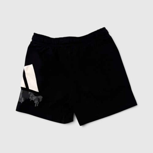 Adidas Μαύρη Αθλητική Βερμούδα με Λευκό Logo / Pre-Owned